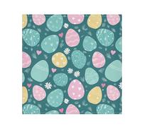 Funny Easter Egg Print Cloth Napkins 20"X 20" Reusable Soft Napkin Dinner Cloth Napkin Home Decor Table Serviettes for Kitchen Wedding Daily Use
