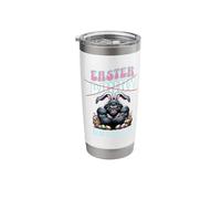 Funny Easter Gorilla in Bunny Ears Cute and Unique Easter Stainless Steel Insulated Tumbler