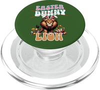 Funny Easter Lion In Bunny Ears Cute and Unique Easter PopSockets PopGrip for MagSafe