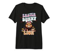 Funny Easter Lion in Bunny Ears Cute and Unique Easter Premium T-Shirt