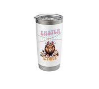 Funny Easter Lion in Bunny Ears Cute and Unique Easter Stainless Steel Insulated Tumbler