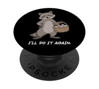 Funny Easter Raccoon Chocolate Egg Thief Meme PopSockets Adhesive PopGrip