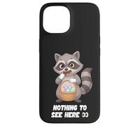 Funny Easter Raccoon Nothing To See Here Trash Panda Case for iPhone 15