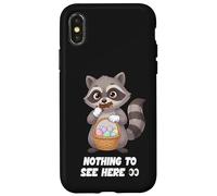 Funny Easter Raccoon Nothing To See Here Trash Panda Case for iPhone X/XS