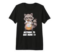 Funny Easter Raccoon Nothing to See Here Trash Panda Premium T-Shirt