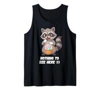 Funny Easter Raccoon Nothing to See Here Trash Panda Tank Top