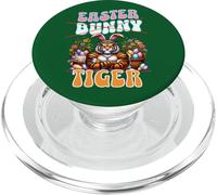 Funny Easter Tiger In Bunny Ears Cute and Unique Easter PopSockets PopGrip for MagSafe
