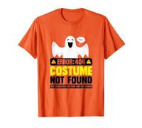 Funny Easy Halloween Ghost Error 404 Costume Not Found T-Shirt