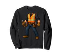 Funny Easy Last Minute Construction Worker Halloween Costume Sweatshirt