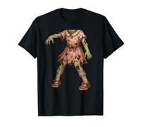 Funny Easy Last Minute Undead Zombie Girl Halloween Costume T-Shirt