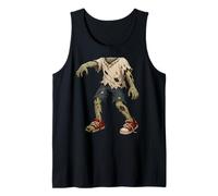 Funny Easy Last Minute Undead Zombie Halloween Costume Tank Top