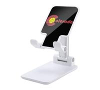 Funny Eat Colorado Flag Folding Cell Phone Stand for Desk Adjustable Height Portable Cellphone Cradle for Office
