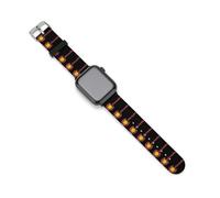 Funny Eat Colorado Flag Silicone Watchband Compatible with IWatch Classic Replacement Strap Soft Wristbands for Men Women 38mm/40mm