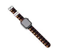 Funny Eat Colorado Flag Silicone Watchband Compatible with IWatch Classic Replacement Strap Soft Wristbands for Men Women 42mm/44mm