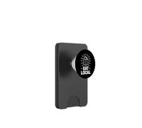 Funny Eat Local Milk Carton Minimalist Saying PopSockets PopWallet for MagSafe