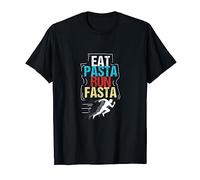Funny Eat Pasta Run Fasta Running Motivational Gift T Shirt