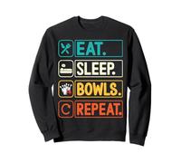 Funny Eat Sleep Bowls Repeat Lawn Bowl & Bowling Gifts Tee Sweatshirt