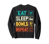 Funny Eat Sleep Bowls Repeat Lawn Bowl & Bowling Gifts Tee Sweatshirt
