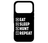 Funny Eat Sleep Hunt Repeat Rabbit Deer Hound Case for iPhone 17 Pro