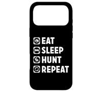 Funny Eat Sleep Hunt Repeat Rabbit Deer Hound Case for iPhone 17 Pro Max