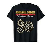 Funny Eat Sleep Mechanical Engineer Repeat Engineering Gifts T-Shirt