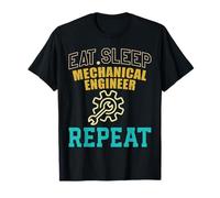 Funny Eat Sleep Mechanical Engineer Repeat Engineering Gifts T-Shirt
