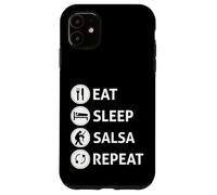 Funny Eat Sleep Salsa Repeat Ballroom Dance T-shirt Case for iPhone 11