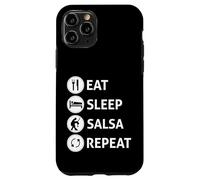 Funny Eat Sleep Salsa Repeat Ballroom Dance T-shirt Case for iPhone 11 Pro