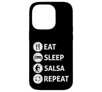 Funny Eat Sleep Salsa Repeat Ballroom Dance T-shirt Case for iPhone 14 Pro