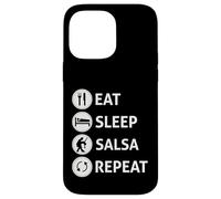 Funny Eat Sleep Salsa Repeat Ballroom Dance T-shirt Case for iPhone 14 Pro Max