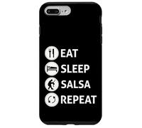 Funny Eat Sleep Salsa Repeat Ballroom Dance T-shirt Case for iPhone 7 Plus/8 Plus