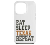 Funny Eat Sleep Texas Repeat, Great State of Texas Souvenir Case for iPhone 13 Pro