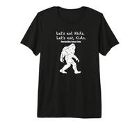 Funny Eating Kids Bigfoot Punctuation Saves Lives Premium T-Shirt
