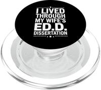 Funny EdD Husband Doctor of Education Dissertation Humor PopSockets PopGrip for MagSafe