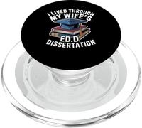Funny EdD Husband Doctor of Education Dissertation Humor PopSockets PopGrip for MagSafe