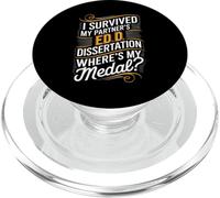 Funny EdD Husband Doctor of Education Dissertation Humor PopSockets PopGrip for MagSafe