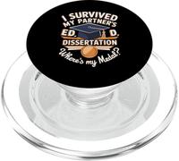 Funny EdD Husband Wife Doctor of Education Dissertation PopSockets PopGrip for MagSafe