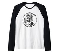 Funny EDS Zebra - My Joints Go Out More Than I Do Raglan Baseball Tee