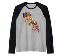 Funny Education is Freedom Saying Book Shelf Power Women Men Raglan Baseball Tee