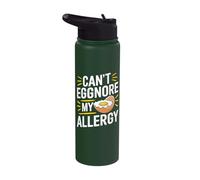 Funny Egg Allergy Pun - Egg Tolerance Egg Intolerance Stainless Steel Insulated Water Bottle