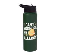 Funny Egg Allergy Pun - Egg Tolerance Egg Intolerance Stainless Steel Insulated Water Bottle