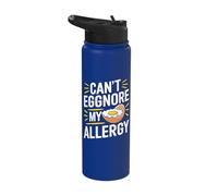 Funny Egg Allergy Pun - Egg Tolerance Egg Intolerance Stainless Steel Insulated Water Bottle