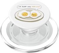 Funny Egg Pun Im Glad You Egg Sisted Cute Egg Humor PopSockets PopGrip for MagSafe