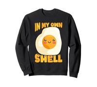 Funny Egg Pun In My Own Shell Humor Cute Sweatshirt