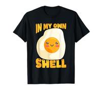 Funny Egg Pun in My Own Shell Humor Cute T-Shirt