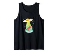 Funny Egg UFO with Bacon Beam Tank Top