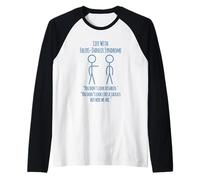 Funny Ehlers-Danlos Syndrome Life with EDS The Jackass Raglan Baseball Tee
