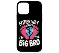 Funny Either Way It Goes I'm The Big Bro Sibling Reveal Case for iPhone 12 mini