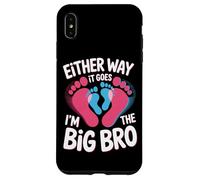 Funny Either Way It Goes I'm The Big Bro Sibling Reveal Case for iPhone XS Max