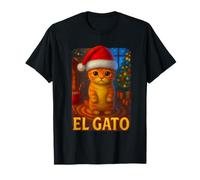 Funny El Gato Christmas Cat Cute Xmas Kitty Meme T-Shirt